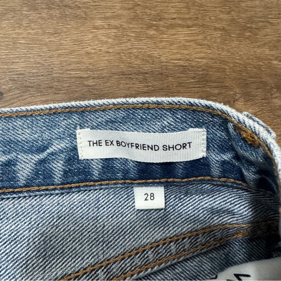 Aritzia Denim Forum The Ex Boyfriend Hi-rise‎ Denim Relaxed Cutoff Short Size 28 - Picture 8 of 9